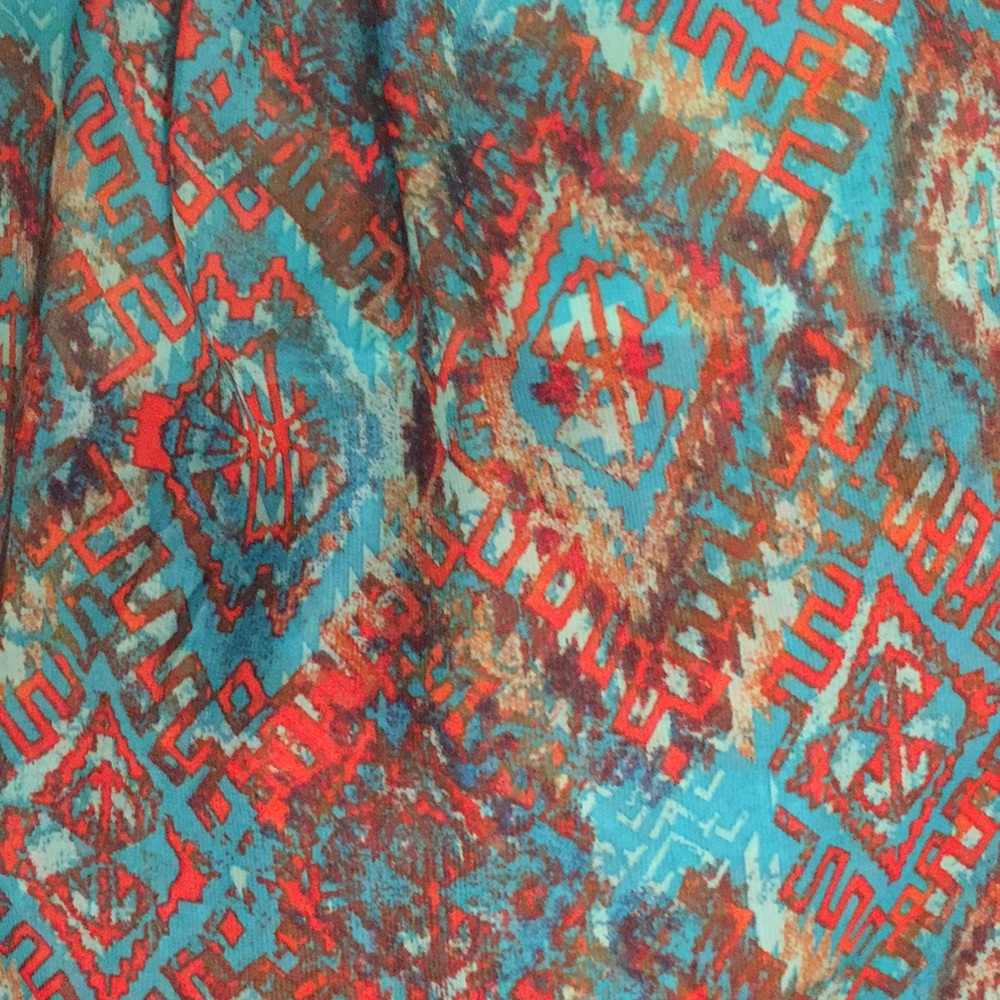 Francesca’s Printed Maxi Skirt